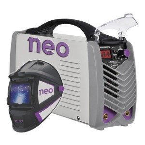 Kit Soldadora Inverter 200a + Mascara Neo Ie9200/1/220km Color Gris