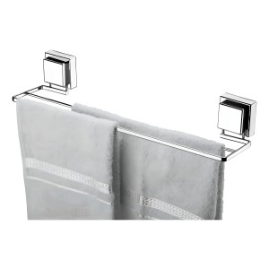 Toallero Doble De 45 Cm, Fijación Future Heavy Duty Con Ventosa