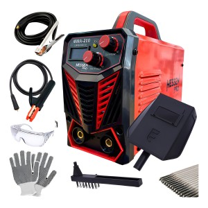 Soldadora Inverter Hessen Pro Mma 200a - Sc - Color Rojo/negro