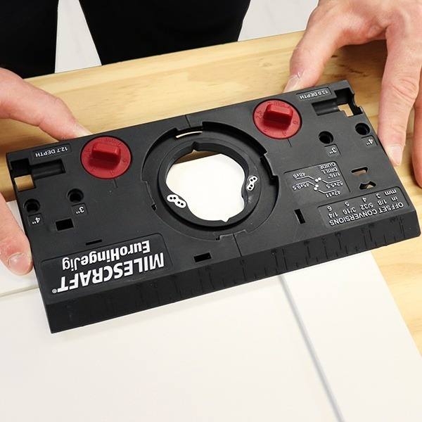 Plantilla De Bisagras Ocultas Eurohinge Jig Milescraft - Imagen 2