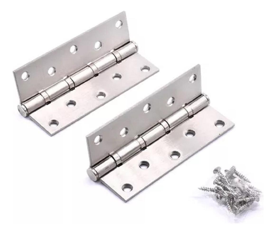 Bisagra Plateada Reforzada 5¨ 2 Unid Oxford - Tyt