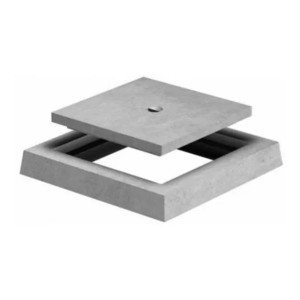 Tapa Y Marco Cámara Hormigón Vibrado 40x40 1ra Calidad - Tyt