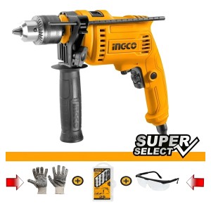 Taladro Percutor 680w Ingco Id6808 + Kit De Mechas De Regalo