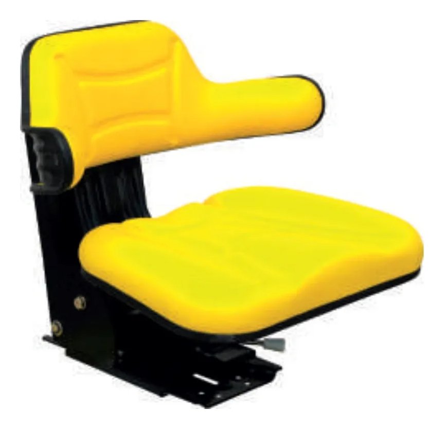 Asiento Universal Tractor Agricola Pvc Amarillo Cum