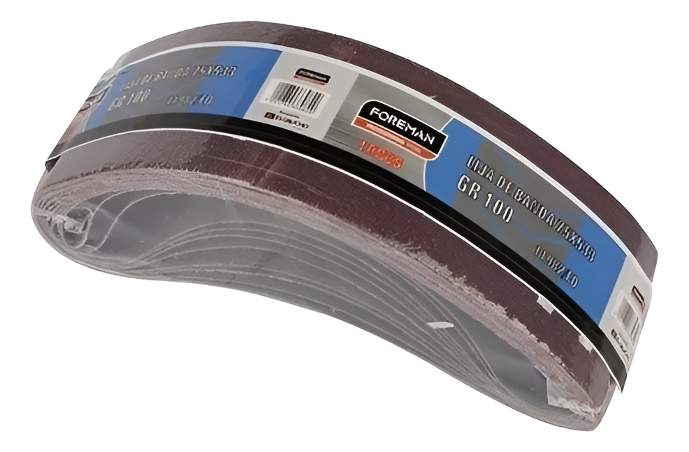 Lija De Banda Para Madera 75x533 Mm Por Unidad Gr Varios