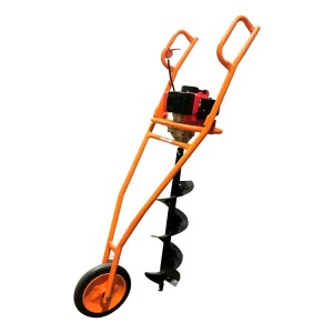 Pocera A Nafta Hoyadora 52cc + Carro + Mecha