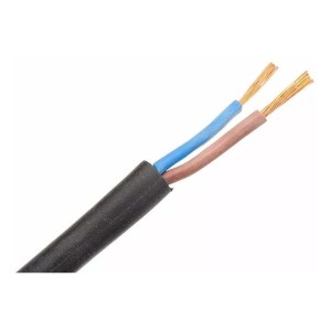 Cable Bajo Goma 2x1 Mm Negro - Precio Por 100mts
