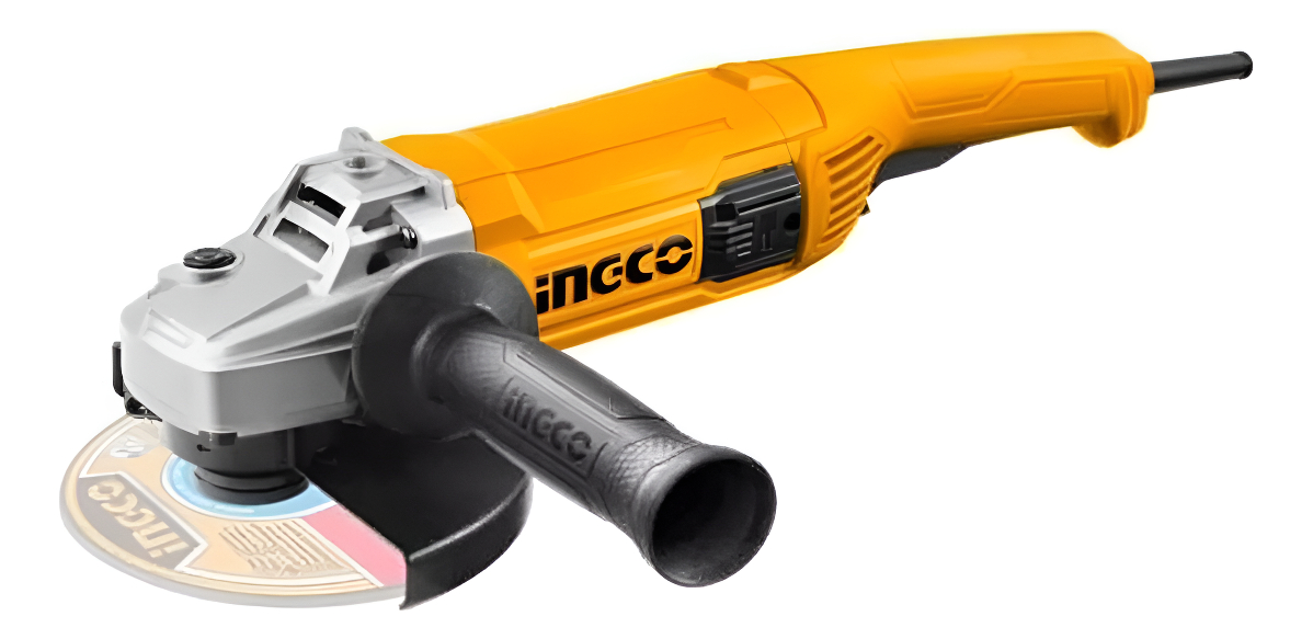 Amoladora Angular 7 PuLG 1800w Ingco Ag18008 - Tyt Color Naranja Frecuencia 50/60 Hz