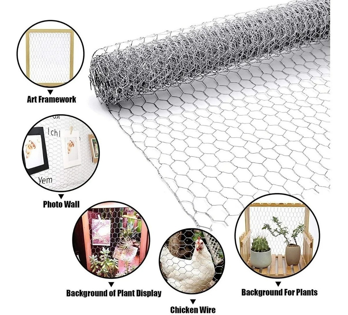 Tejido Malla Pollito Rollo De 1.25 Mts Alto X25mts (30 M2) - Imagen 2