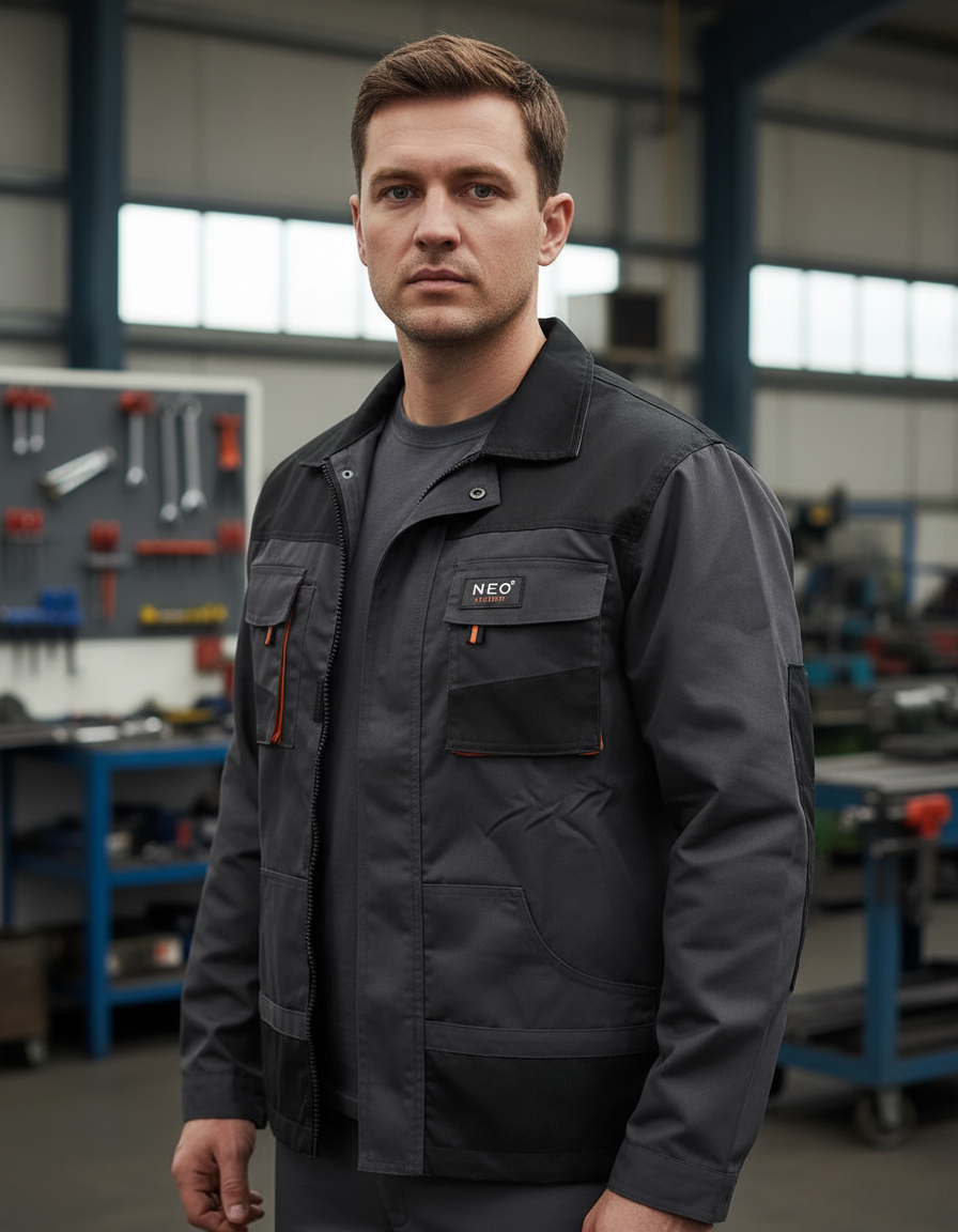 Campera Camisa Trabajo Reforzada Con Bolsillos Neo Safety