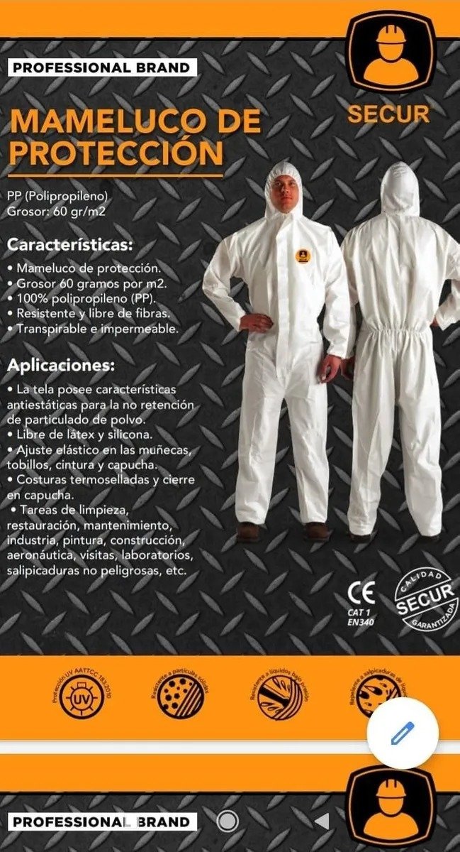 Mameluco Descartable Protección - Pintor - Ynter Industrial - Imagen 3