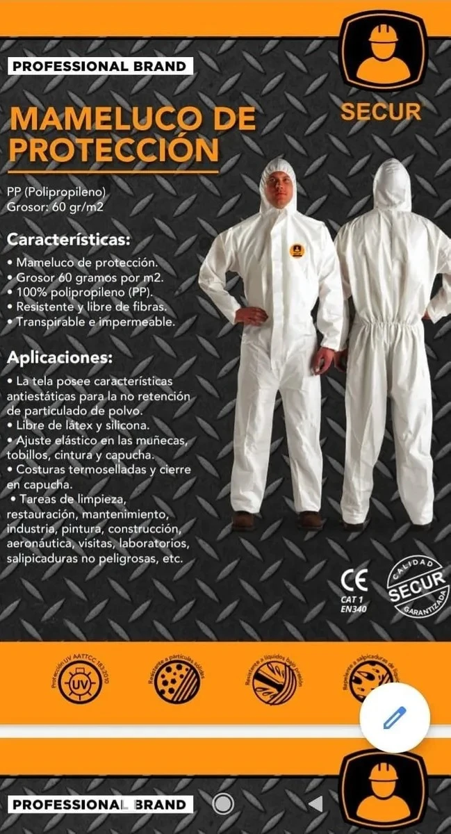 Mameluco Descartable Protección - Pintor - Ynter Industrial - Imagen 3