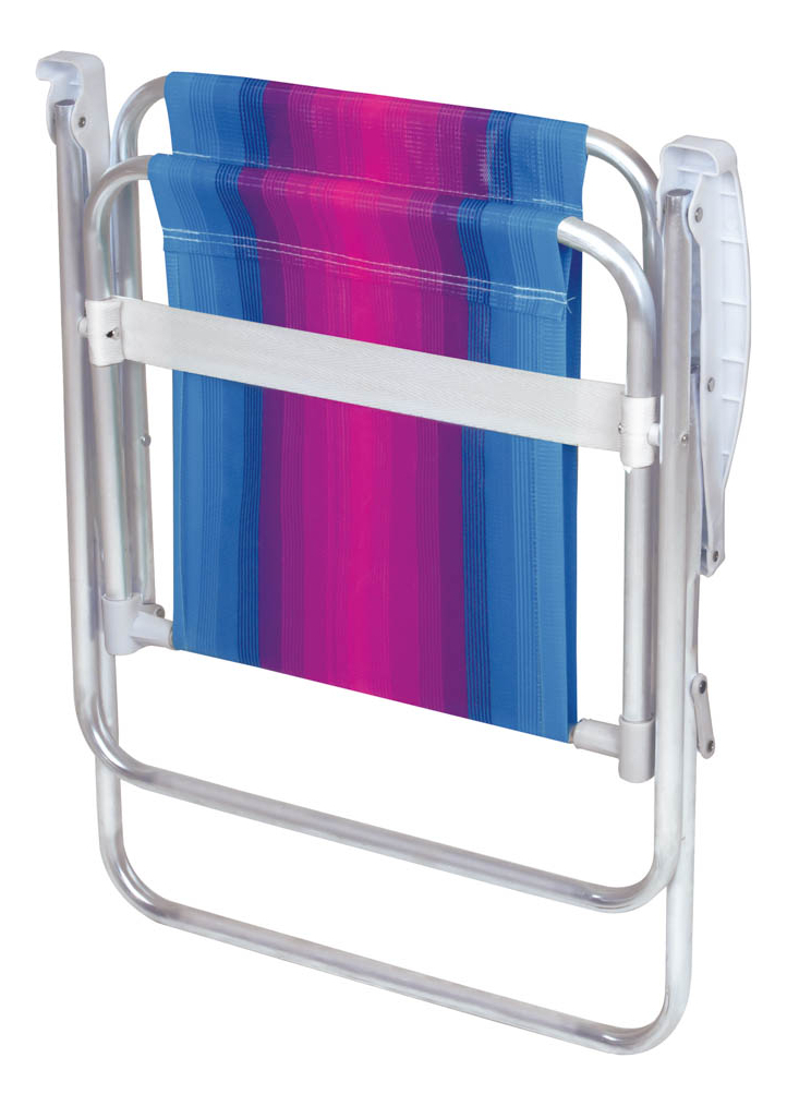 Juego 2 Sillas Playa Jardín Plegable Aluminio Alta Mor Color Rosa - Imagen 6