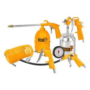 Kit 5 Piezas Ingco Compresor Tacho Metal Akt0051 - Tyt