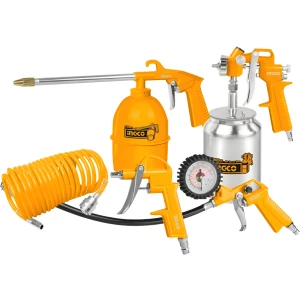 Kit 5 Piezas Ingco Compresor Tacho Metal Akt0051 - Tyt