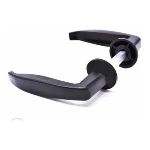 Pestillo Manija Picaporte Para Puerta Negro Metálico 8 Mm