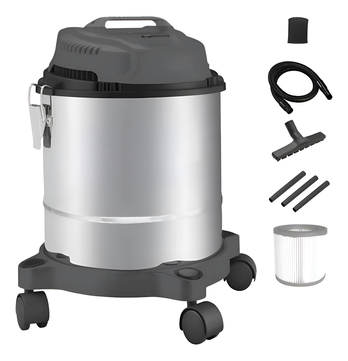 Aspiradora Industriral Agua Polvo Inox 15 Lts 1400w 1 Año