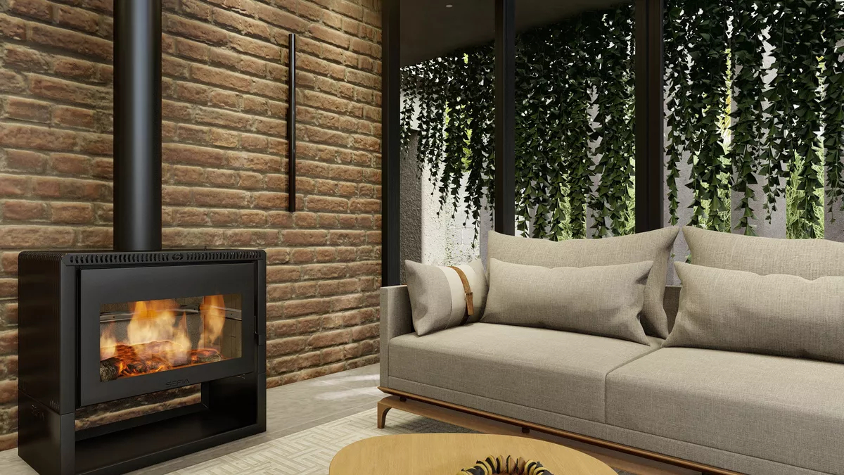 Calefactor Premium Grande 200m2 + Kit Pared Mallorca - Imagen 3