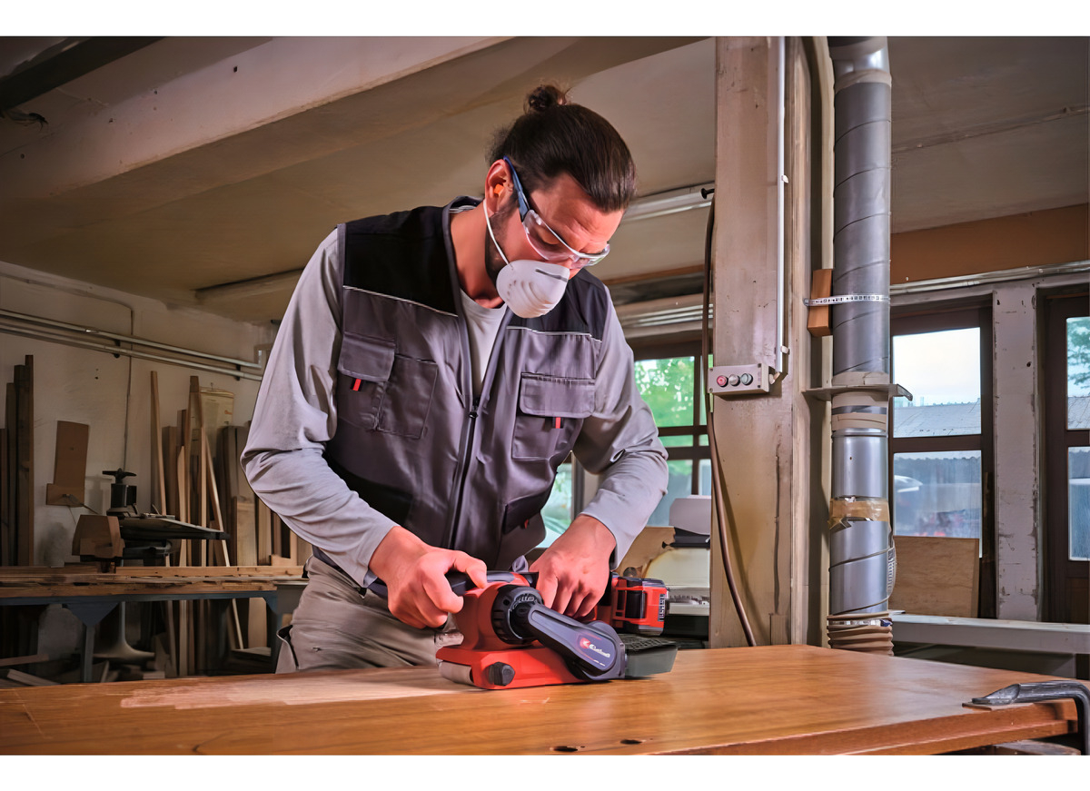 Lijadora De Banda 18v Tp-bs 18/457 Li Bl Einhell Color Rojo - Imagen 3