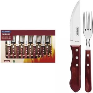 Juego Para Asado Jumbo Polywood Rojo 12 Piezas Tramontina