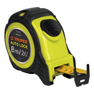 Flexómetro Auto Lock, 8 M, Cinta 25 Mm Truper 10749