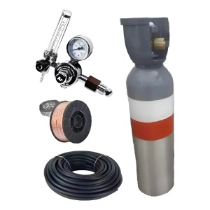 Tubo Cilindro Mig +2mts Manguera +regulador +rollo-tyt