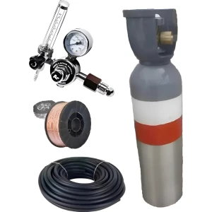 Tubo Cilindro Mig +2mts Manguera +regulador +rollo-tyt
