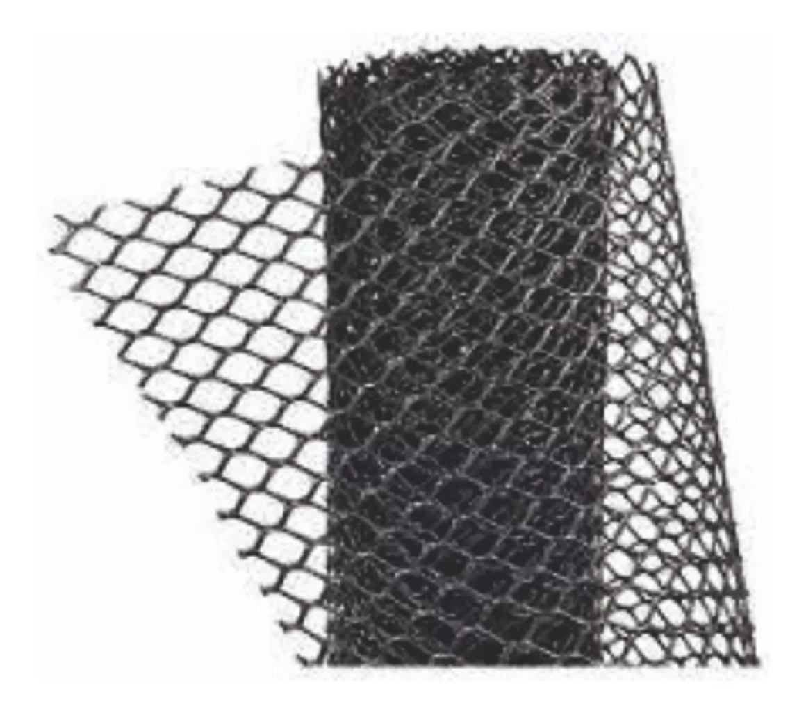 Cerco Malla Tejido Plastico Negro - Pack 10 Metros (1.5 Cm)