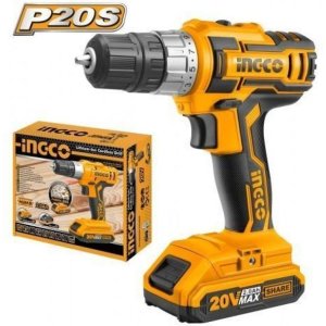 Taladro Atornillador Litio 20v Ingco 1 Bateria Cdli20024 Lnf Color Naranja