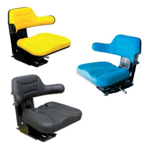 Asiento Tractor Agricola Pvc Negro Universal Cum