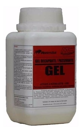 Pasta En Gel Decapante Pasivante Acero Inox. Avesta Brasil
