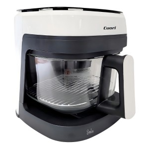 Freidora De Aire Cuori 4.5l 1400w Digital Cesta De Vidrio Color Blanco
