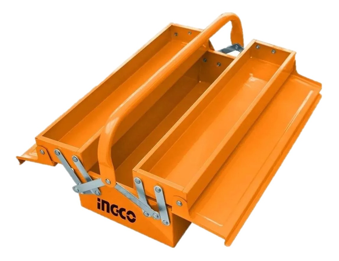 Caja Valija Herramientas Ingco Metálica Plegable 2 Niveles - Imagen 2