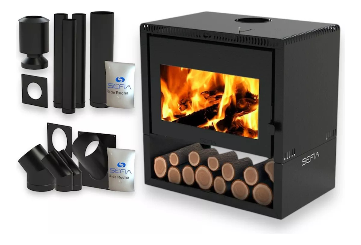 Calefactor Premium Grande 200m2 + Kit Pared Mallorca