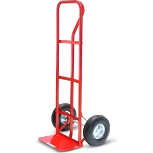 Carro Carrito De Carga 150kg Metálico Rojo Rueda Inflable
