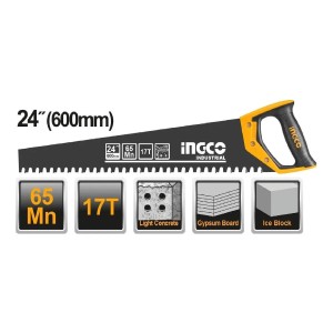 Serrucho 600mm Industrial 24 600mm Multiuso Ingco Hcbs016001