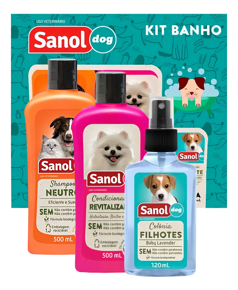 Kit De Champú-acondicionador Get 1 Colonia Variada Para Perros Sanol Neutra - Imagen 5