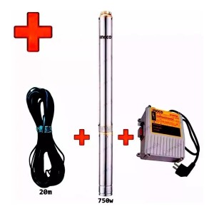 Ingco Dwp7501 Bomba Sumergible Pozo Semisurgente Inox 240v 750w