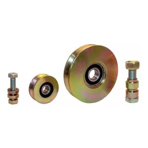 Rueda Para Porton Corredizo Hierro 60mm En V Ruleman - Tyt