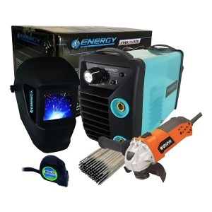 Soldadora Energy 140 + Kit Herrero Hobby Amoladora + Mascara