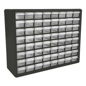 Organizador 64 Gabetas Para Colgar O Apilables Truper Org-64