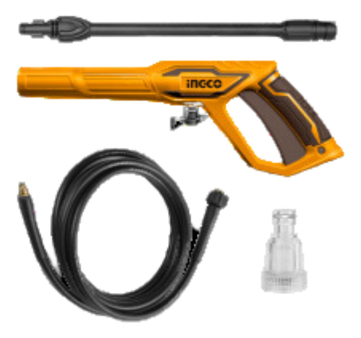 Hidrolavadora 1600w 140bar Motor A Carbones C/autostop Color Amarillo Frecuencia 50hz/60hz - Imagen 2