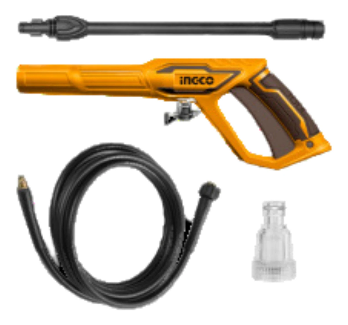 Hidrolavadora 1600w 140bar Motor A Carbones C/autostop Color Amarillo Frecuencia 50Hz/60Hz - Imagen 2