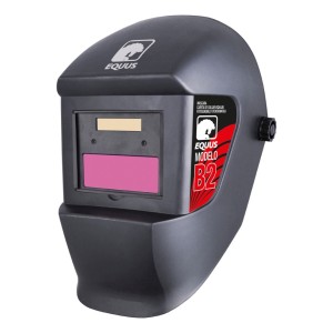 Mascara Careta De Soldar Equus Fotosensible Fotocromatica Color Negro