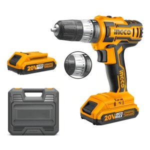 Taladro Atornillador 20v Percutor P20s Ingco Cidli200215 Color Amarillo/negro Frecuencia 50 Hz/60 Hz