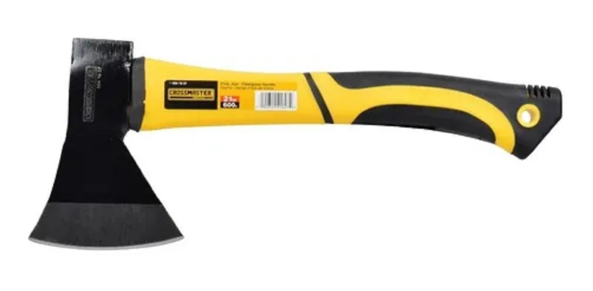 Hacha Cabeza Cuadrada Crossmaster 600 Gs Mango Fibra Y Goma