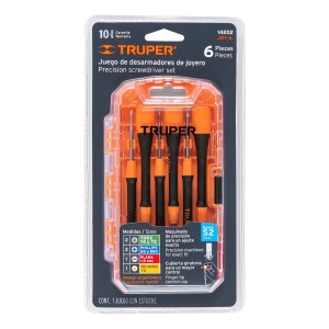 Juego Destornillador Precision Joyero Truper 6 Pz. Joy-6
