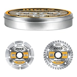 Ff Set Lata 8 Disco 4 1/2  Diamantados Ceramica Turbo Ingco Dmd3 Gris