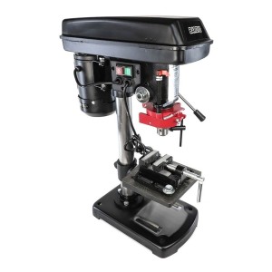 Taladro De Banco 13 Mm Barovo Tbk 13 350w Con Guarda Y Morsa Color Negro