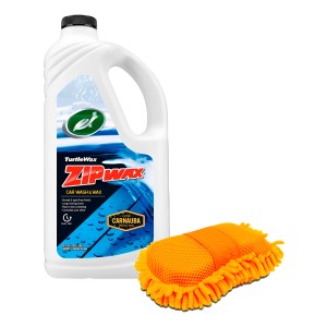 Shampoo Líquido Cymaco Zip Wax 1.89l Cera Carnauba + Esponja Microfibra